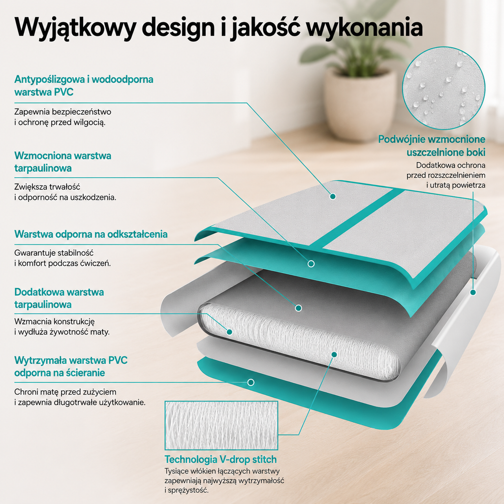 Mata Akrobatyczna Air Track – Green / Grey | AIRTRIO